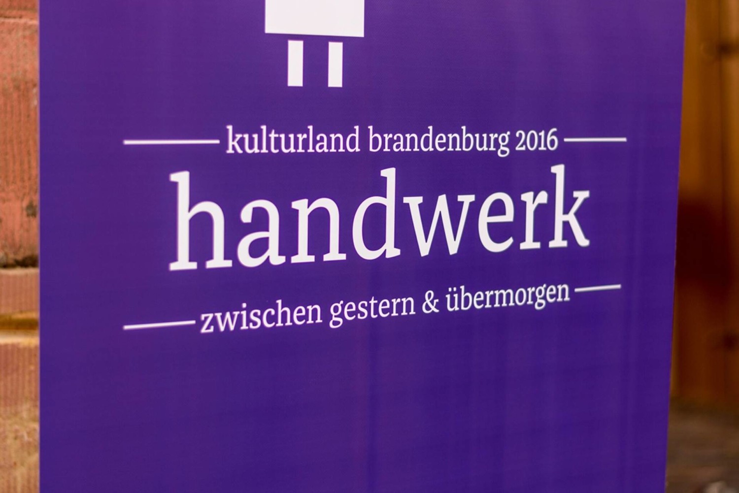 Manufakturen-Blog: Bilder vom 1. Brandenburger Manufakturentag - Logo des Mitorganisators Kulturland Brandenburg (Fotos: Deutsche Manufakturenstrasse)