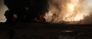 Manufakturen-Blog: Irak. Mossul Offensive. In der Nähe der Stadt Qayyara haben Angehörige des IS vor ihrem Abzug etliche Ölquellen in Brand gesetzt. (Foto: Martin Specht)