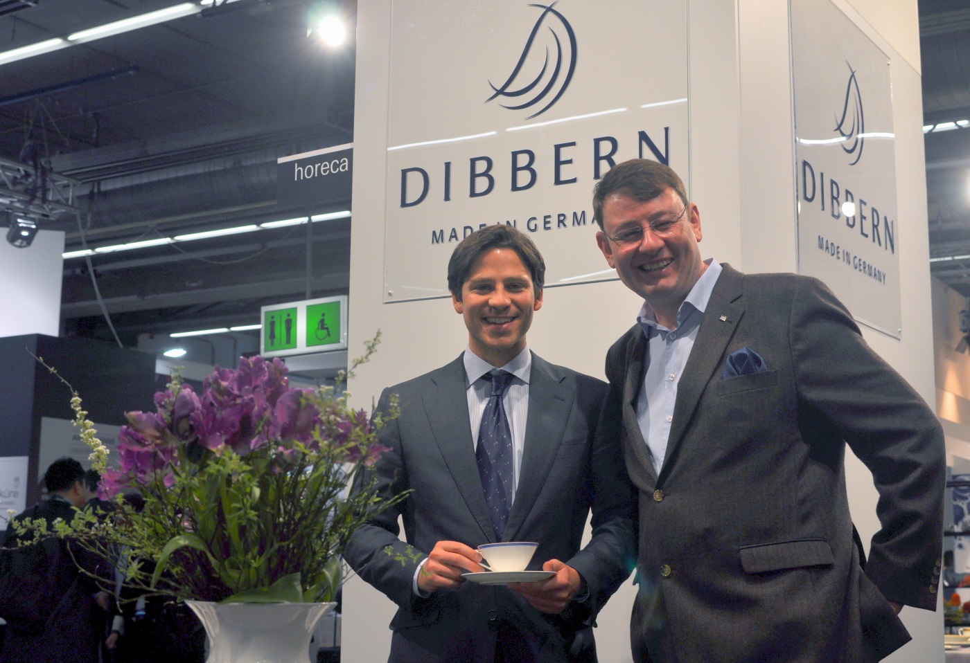 Manufakturen-Blog: Ben Dibbern und ich am Messestand auf der Ambiente (Foto: Dibbern)