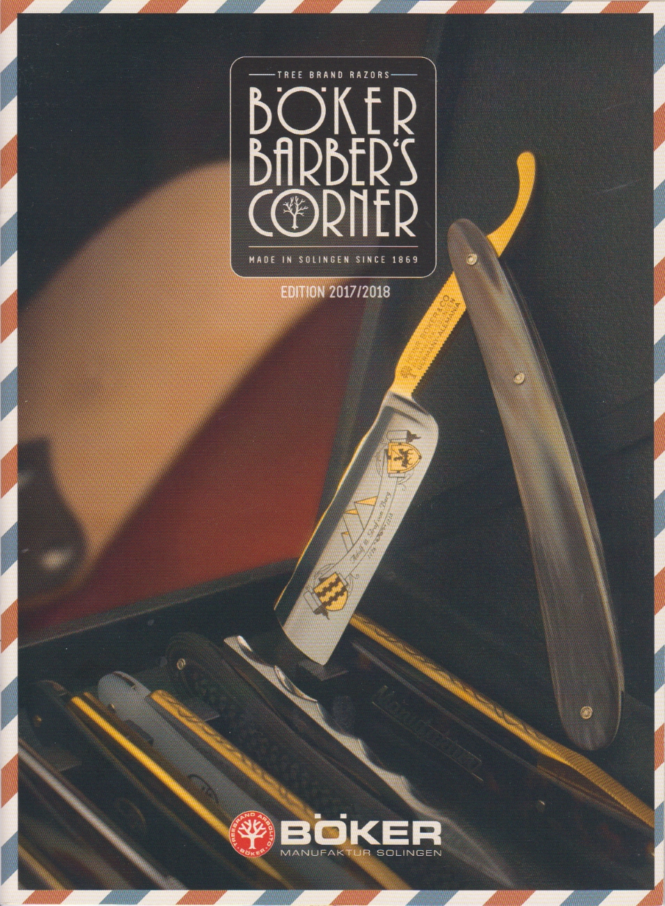 Manufakturen-Blog: Titelseite von Bökers Barber's-Corner-Katalog