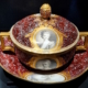 Manufakturen-Blog: Deckelterrine der Porzellanmanufaktur Meissen in kräftigem Rot und mit Lotte- und Werther-Motiv aus dem 18. Jahrhundert aus dem Bestand des Museums für Kunst und Gewerbe in Hamburg; die Kieler Bildhauerin Lena Kaapke spricht im Rahmen des Symposiums über die keramische Nutzung der Farbe Rot (Foto: Wigmar Bressel)